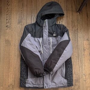 Gerry Weber Gray and Black Jacket ski jacket w liner jacket (2 coats in 1)